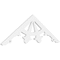 Ekena Millwork Pitch Riley Architectural Grade PVC Gable Pediment, 36"W x 6"H x 1"P (4/12) GPP036X006X100RIL - alternate 1